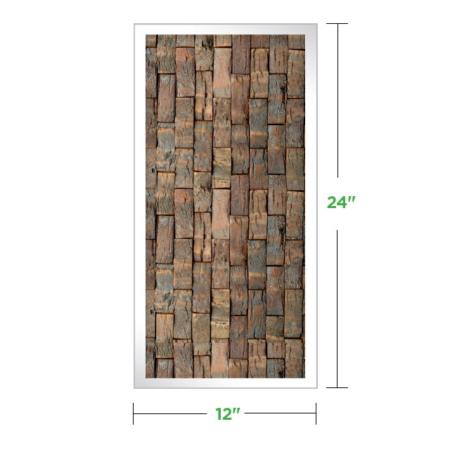 12 x 24 Moss Wall Art Panel Kit - Botanicus Green